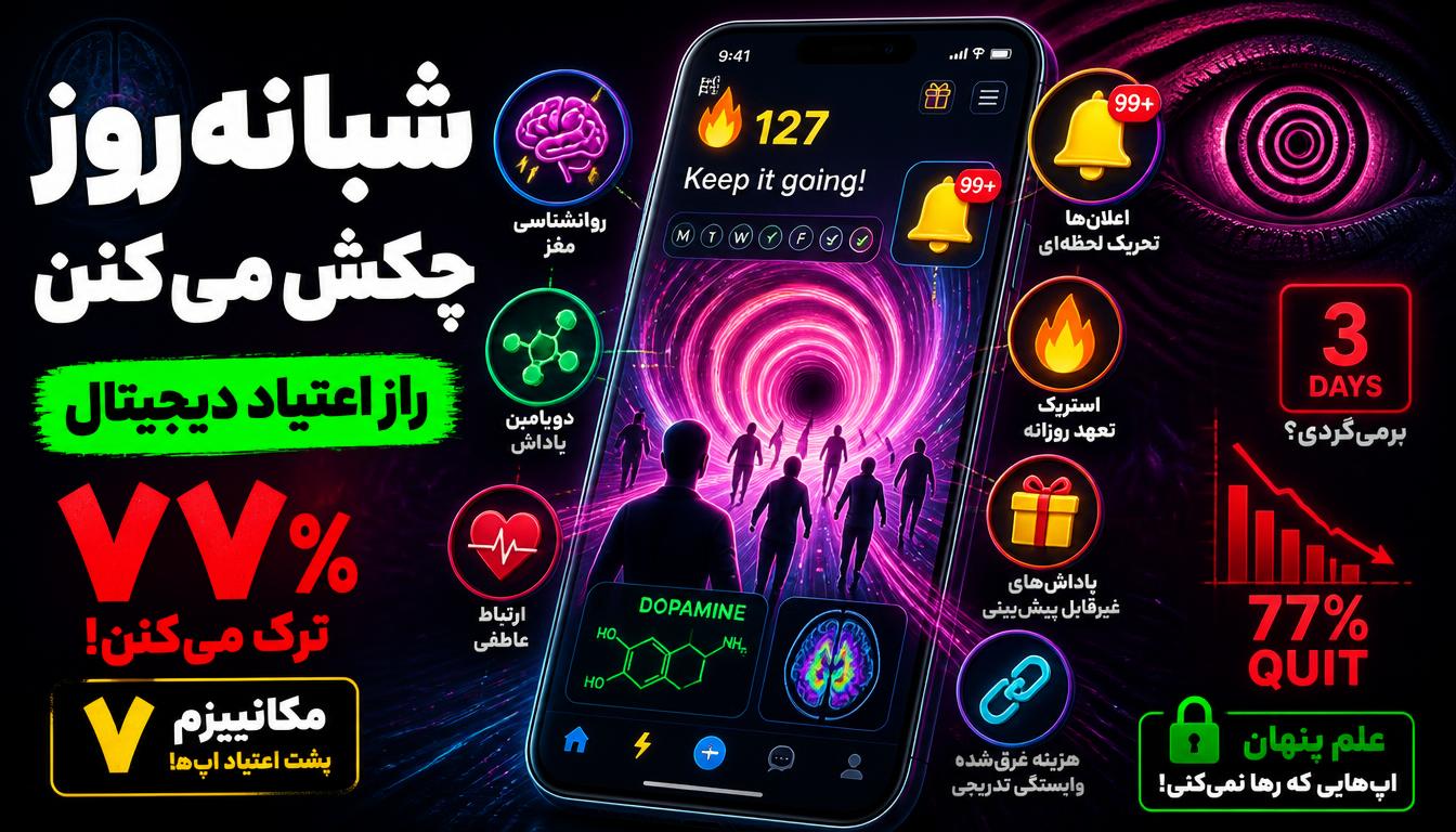 اپلیکیشنی که کاربرانش شبانه‌روز چکش می‌کنن | علم اعتیاد دیجیتال